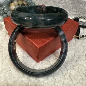 Moss Agate Bangle